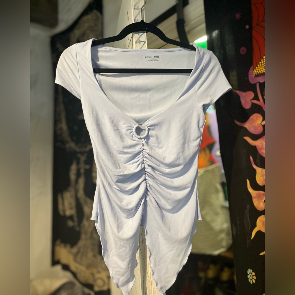 Baby Blue Blouse Top